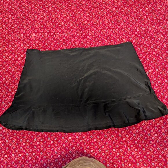 Popina Retro Swim Skirt Swim Cover Size XL Black Bottom Modest Resort Wear - Picture 3 of 6